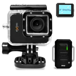 Action Camera 1080p HD Video Waterproof 20MP Wi-Fi Remote<Pyle Sale