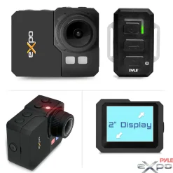 Action Camera 1080p HD Video Waterproof 20MP Wi-Fi Remote<Pyle Sale