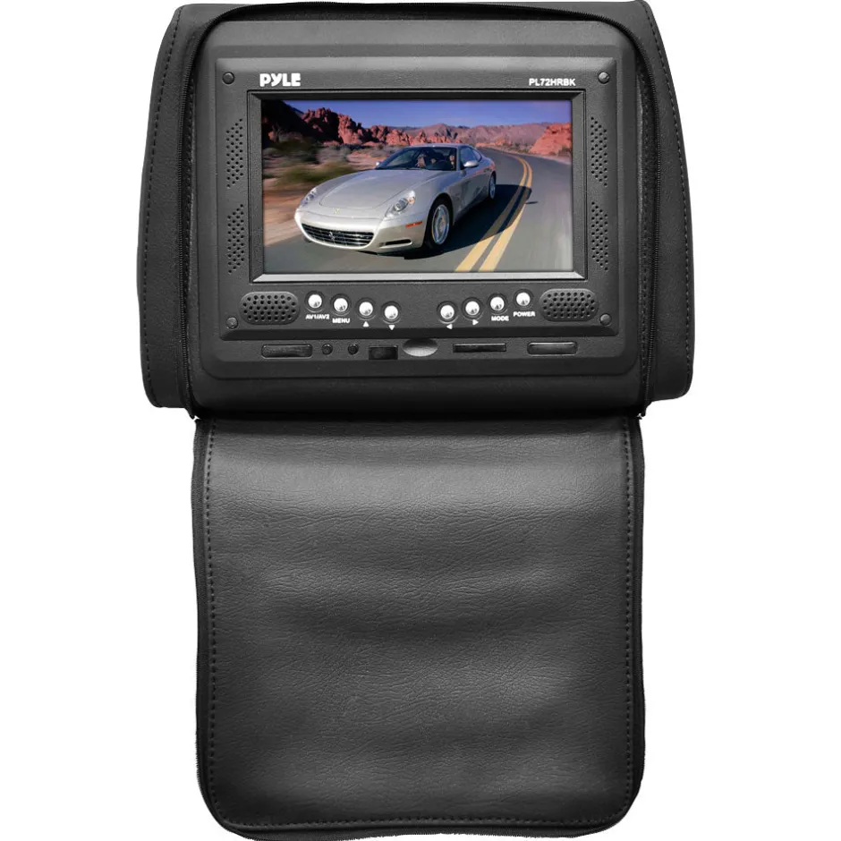 Adjustable Single Headrest W/ Built-In 7<Pyle Clearance