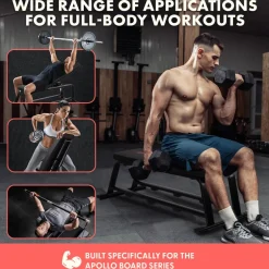 Adjustable Weight Bench, Full-Body Workout, Heavy-Duty Steel, Foldable<SQUATZ Clearance