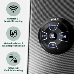 Amplified Marine Audio Controller 300W Waterproof Wireless BT Receiver<Pyle Best
