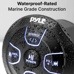 Amplified Marine Audio Controller 300W Waterproof Wireless BT Receiver<Pyle Best