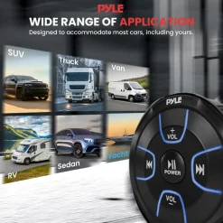 Amplified Wireless Audio Controller 300W Waterproof Marine Receiver<Pyle Online