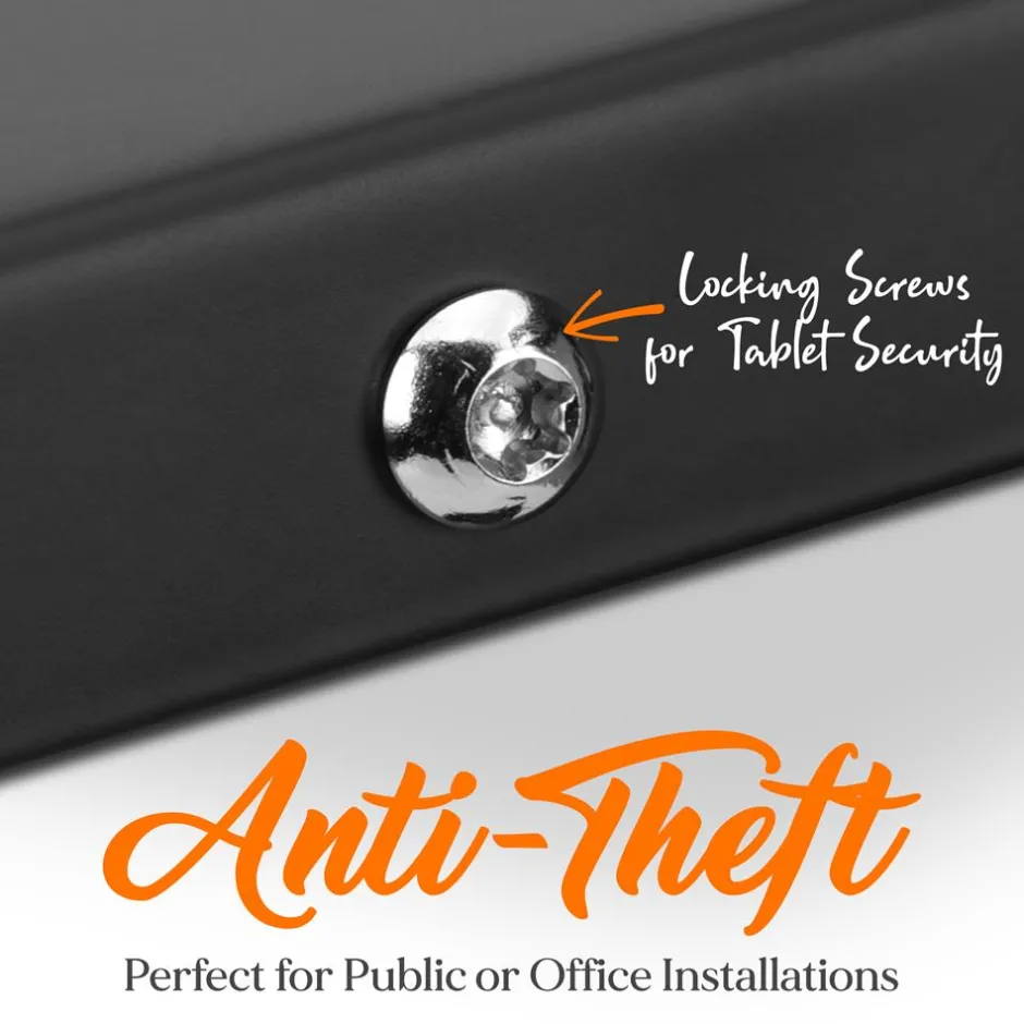 Anti-Theft iPad Kiosk Stand - Secure Aluminum, 37.8" Pole, Tamper-Proof<Pyle Online