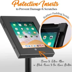 Anti-Theft iPad Kiosk Stand - Secure Aluminum, 37.8
