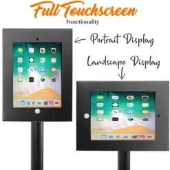 Anti-Theft iPad Kiosk Stand - Secure Aluminum, 37.8