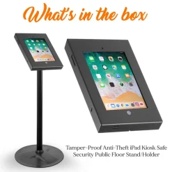 Anti-Theft iPad Kiosk Stand - Secure Aluminum, 37.8