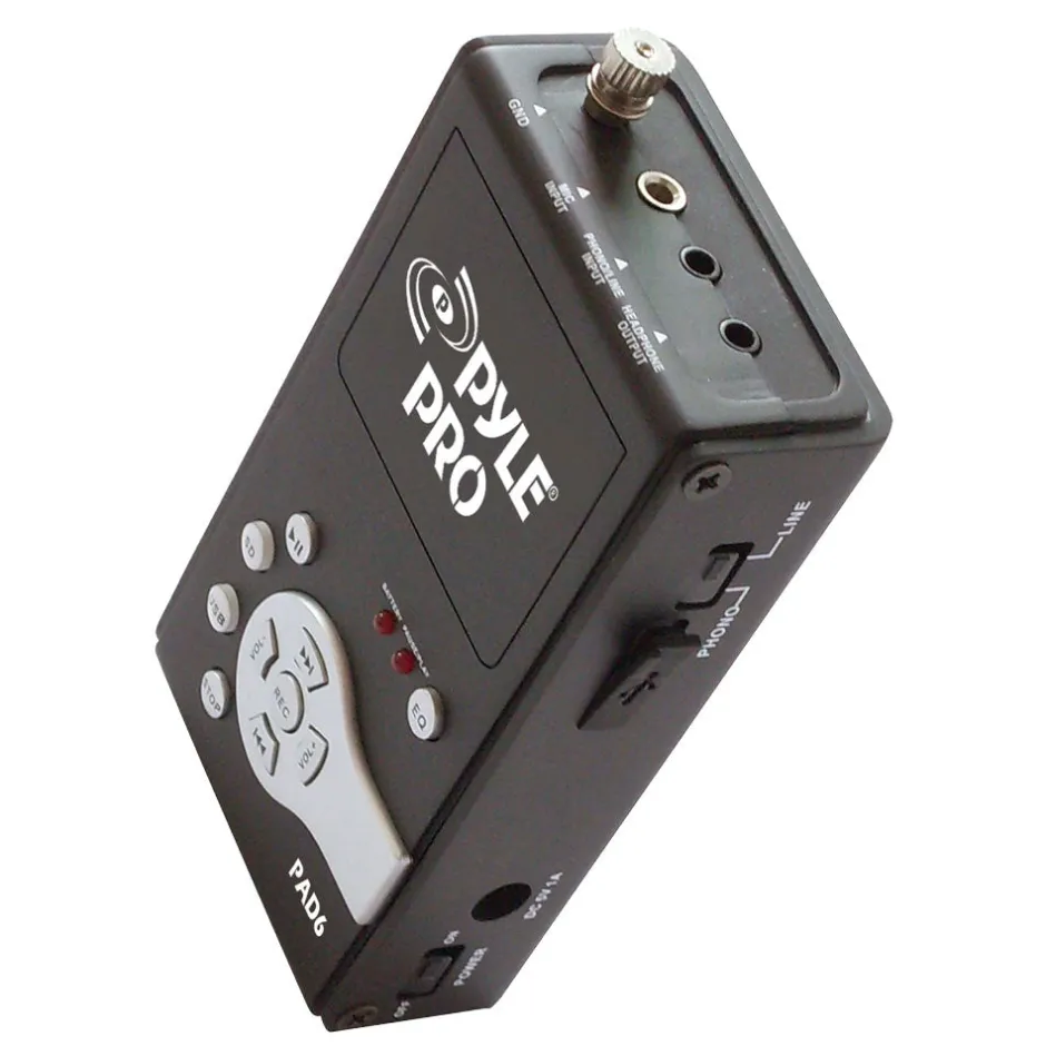 Audio Interface Recorder with USB & SD Card, 4 Inputs, 5V Power Supply<Pyle Hot