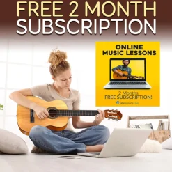 Beginner 6-String Acoustic Guitar Kit, Junior Size, Gloss Finish, Natural<Pyle Hot