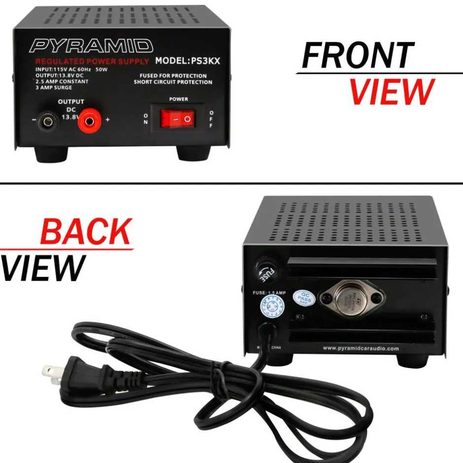 Bench Power Supply 2.5A Linear Regulated 12V Converter 50W<Pyramid Discount
