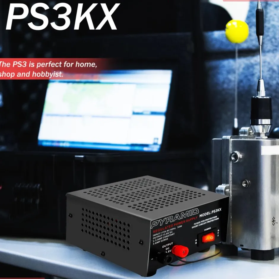 Bench Power Supply 2.5A Linear Regulated 12V Converter 50W<Pyramid Discount