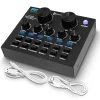 Bluetooth Audio Mixer Sound Card - Wireless Streaming, 12 Effects, Metal<Pyle Hot