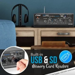 Bluetooth Home Audio Amplifier<Pyle Online