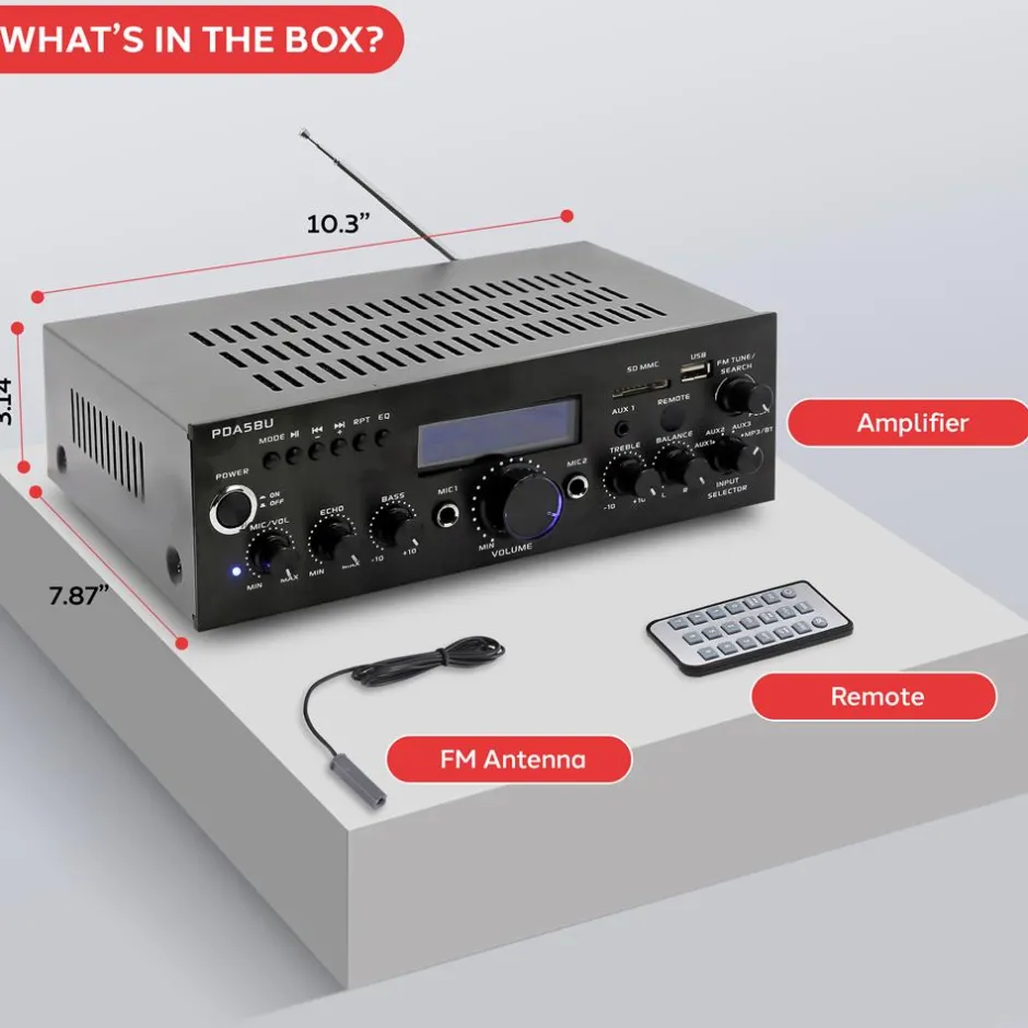 Bluetooth Home Stereo Amplifier Receiver<Pyle Sale