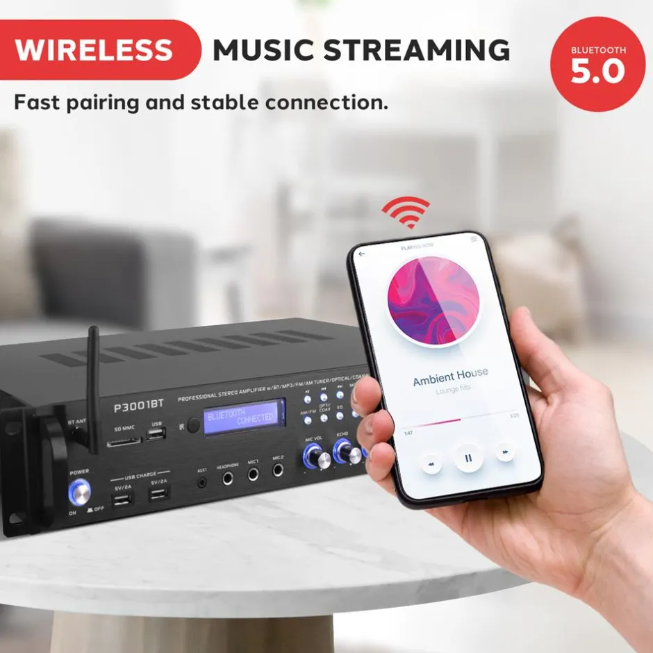 Bluetooth Home Theater Hybrid Amplifier<Pyle Best