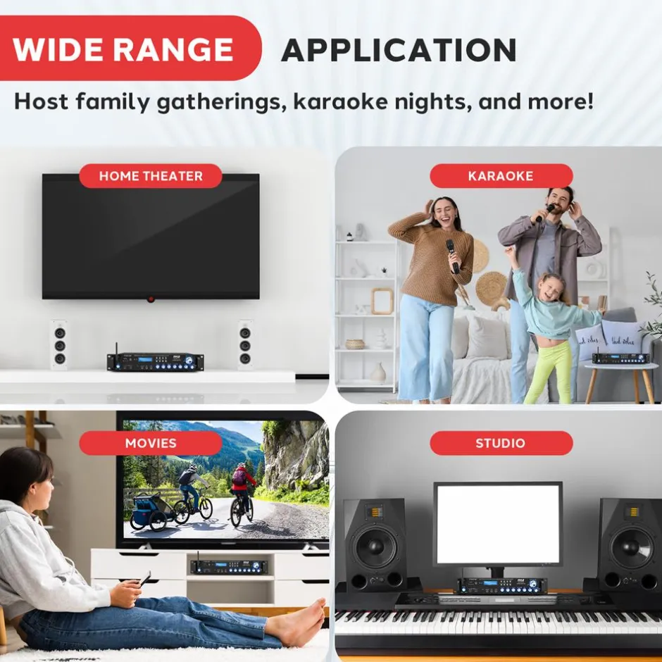 Bluetooth Home Theater Hybrid Amplifier<Pyle Best