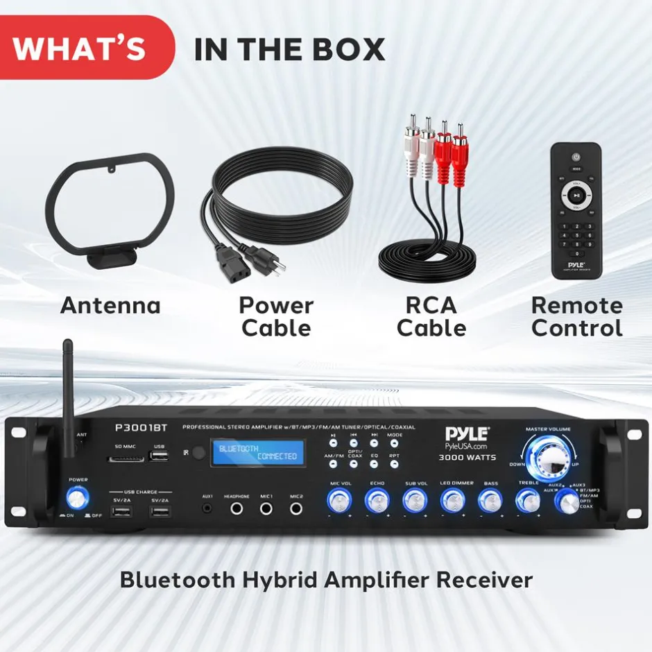 Bluetooth Home Theater Hybrid Amplifier<Pyle Best