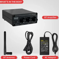 Bluetooth Mini Audio Amplifier 200W Aluminum Compact Wireless Streaming<Pyle Outlet