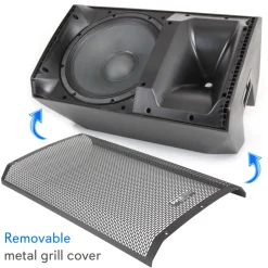 Bluetooth PA Speaker 1400W High-Powered 15" Subwoofer Black<Pyle Clearance