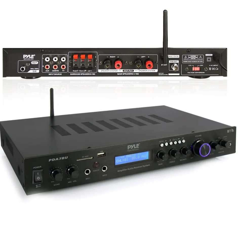 Bluetooth Radio Receiver & Amplifier<Pyle