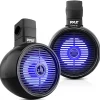 Bluetooth Waterproof Marine Speakers 300W LED 8" 2-Way System<Pyle Clearance