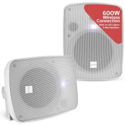 Bluetooth Waterproof Speakers 600W Marine Grade White<Pyle Sale