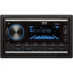 Boat Bluetooth Marine Stereo Receiver - Hands-Free Calling, Double DIN, LCD<Pyle New