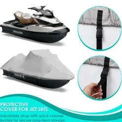 Boat Cover Marine Protection Waterproof 127”-138” Gray<Pyle Online