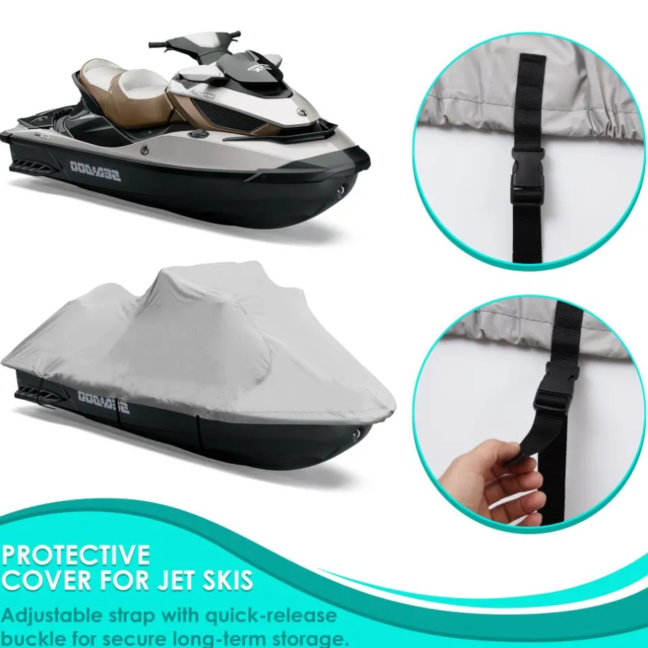 Boat Cover Marine Protection Waterproof 127”-138” Gray<Pyle Online