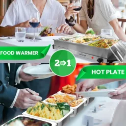 Buffet Food Warmer Serving Station<NutriChef