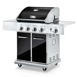 5-Burner Propane Gas Grill, 52,000 BTU, Stainless Steel, Easy Clean<NutriChef Online