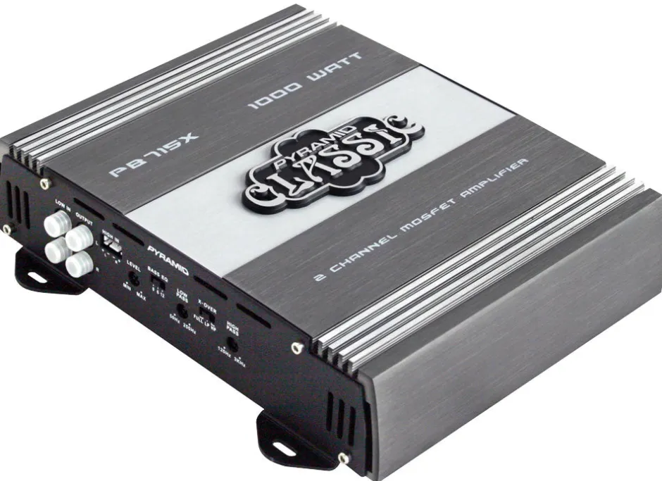 Car Amplifier 1000W Power MOSFET 2-Channel Bridgeable 90dB SNR<Pyramid Clearance