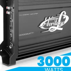 Car Audio Amplifier 3000W Monoblock MOSFET Nickel Plated RCA Input<Lanzar Hot