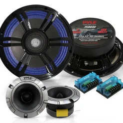 Car Audio Speakers Kit, Low Distortion, 6.5" Component, Aluminum Tweeters<Pyle Online