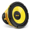 Car Midbass Speaker 400W 8" Poly Woofer Yellow<Pyle Outlet