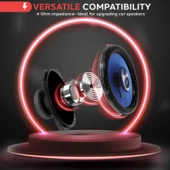 Car Speakers Pair 360W Blue Poly Cone Butyl Rubber Surround<Pyle Discount