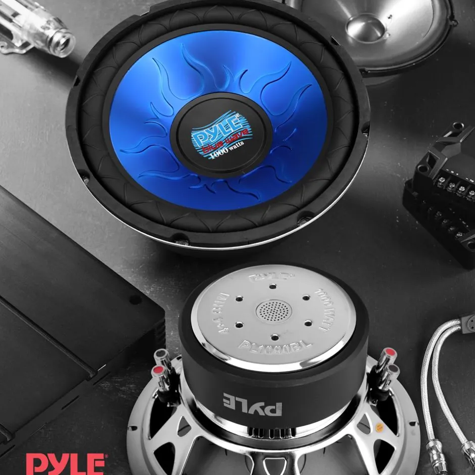 Car Subwoofer 1000W Power Dual Voice Coil Blue Injection Molded Cone<Pyle Clearance