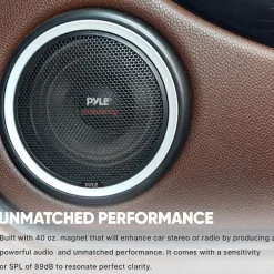 Car Subwoofer 800W Power Dual Voice Coil Non-Press Paper Cone<Pyle Outlet