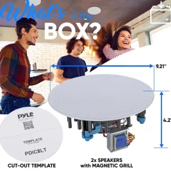 Ceiling Speaker 600W Stereo Sound 8
