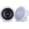 Ceiling Wall Speaker Pair 250W Deep Bass 8" Enclosure White<Pyle