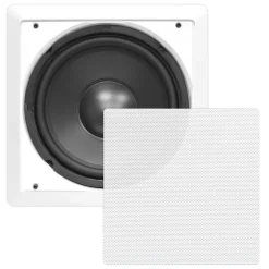 Ceiling Wall Speaker 360W 10" Subwoofer Dual Voice Coil White<Pyle Clearance