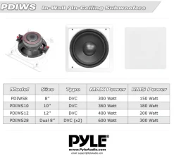 Ceiling Wall Speaker 360W 10