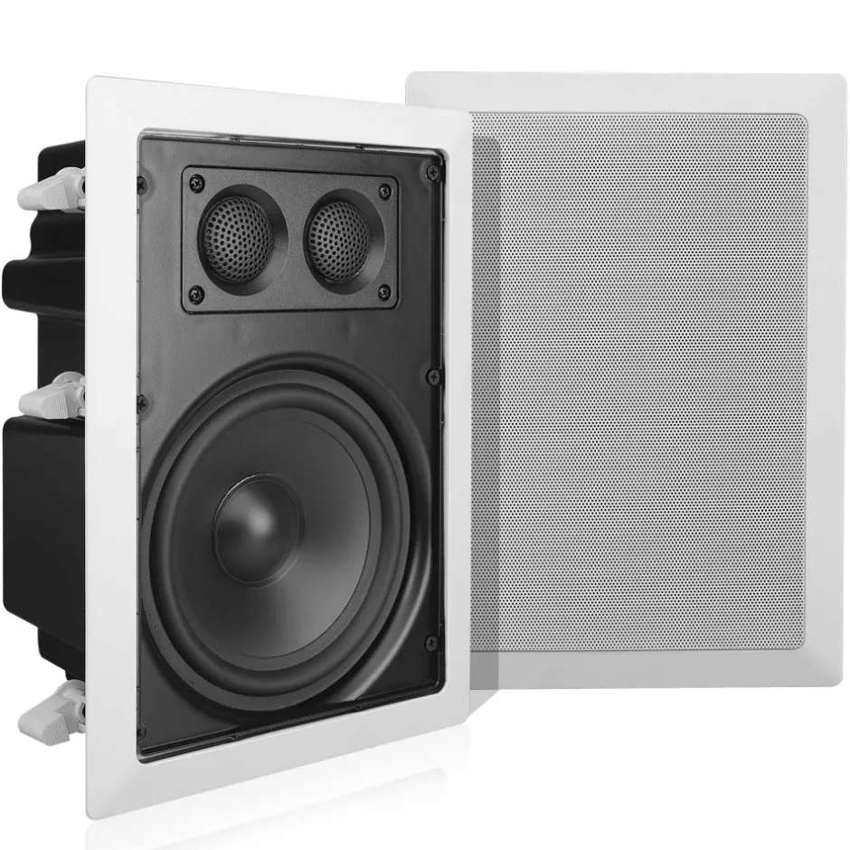 Ceiling Wall Speaker 400W Deep Bass 6.5" Enclosed System White<Pyle Hot