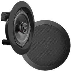 Ceiling Wall Speakers - Easy Install Flush Mount, 150W, 2-Way, 5.25" Midbass<Pyle Best