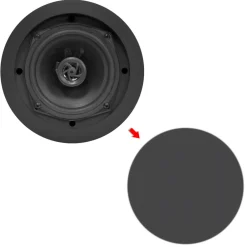 Ceiling Wall Speakers - Easy Install Flush Mount, 150W, 2-Way, 5.25