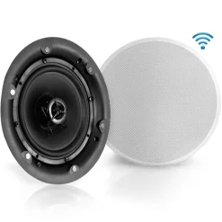 Ceiling/Wall Speaker System, Wireless Bluetooth, 300W, White<Pyle Sale