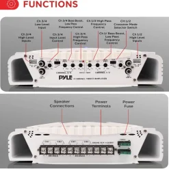 4-Ch. Elite Bluetooth Marine Amplifier<Pyle Sale