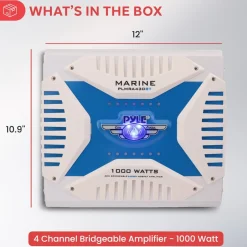 4-Ch. Elite Bluetooth Marine Amplifier<Pyle Sale