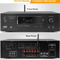 5.2-Ch Home Theater Receiver 1000W 4K Support Bluetooth Streaming<Pyle Sale