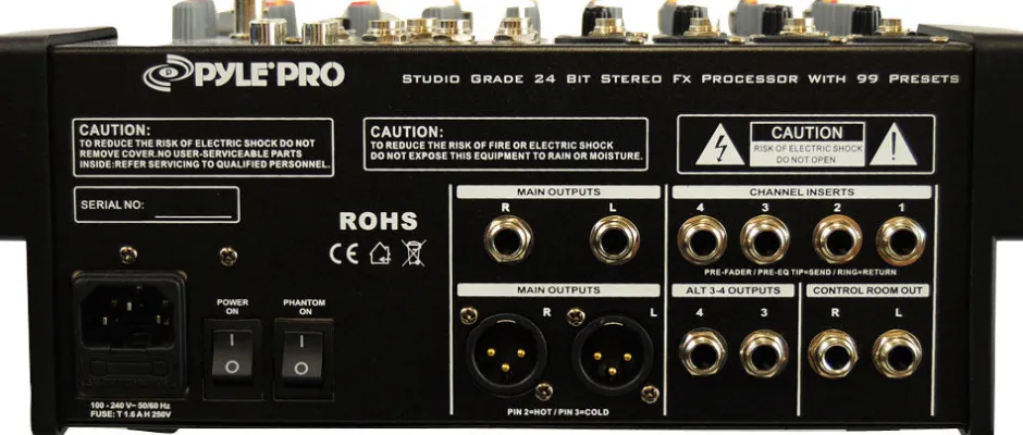 12-Ch. Stereo Mixer With Fx Processor<Pyle Clearance